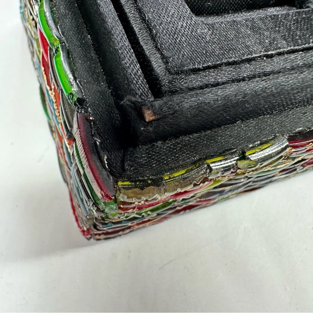 Vintage Mosaic Art Glass Jewelry Box